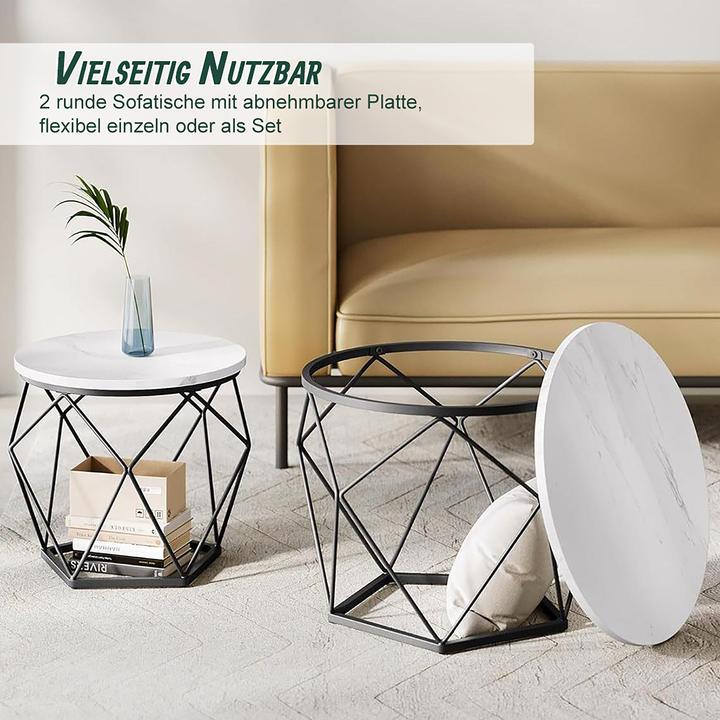 Image du produit Relaxdays Lot de 2 tables basses