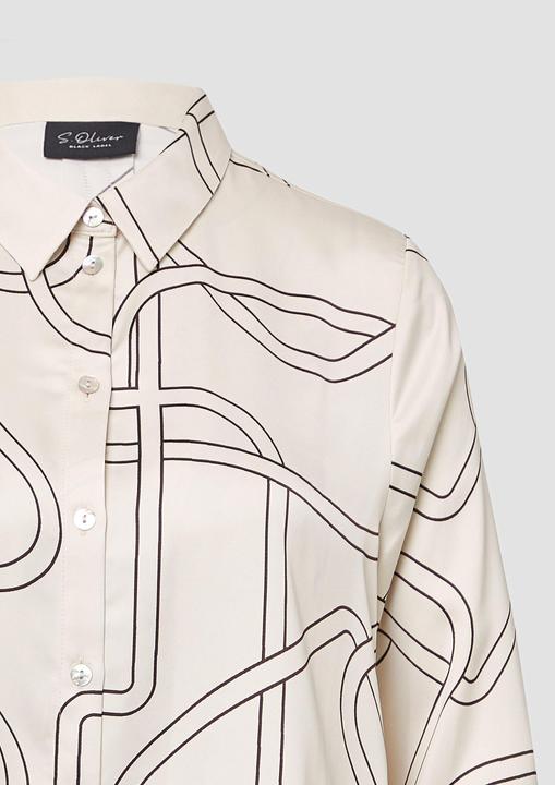 Immagine prodotto s.Oliver Bluse Gemusterte Longbluse aus Satin (46)