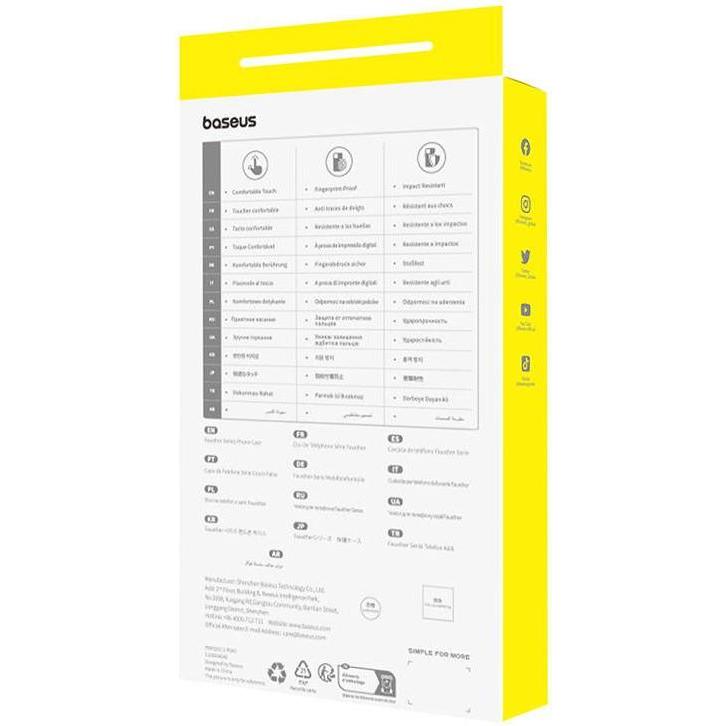 Thumbnail - Baseus Phone Case for iPhone 15 Fauxther Series (Black) (Apple iPhone 15), Smartphone Hülle, Schwarz