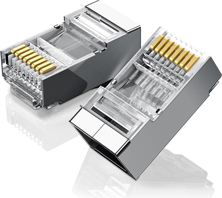 Actual product image Ugreen Ethernet RJ45 Metal plug, 8P/8C, Cat.6, UTP (10pcs.) (UTP, CAT6)