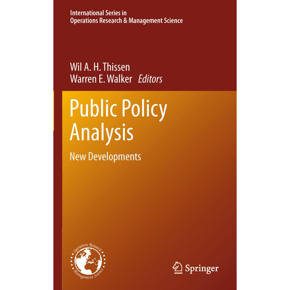 Public Policy Analysis, Fachbücher von Warren E. Walker, Wil A. H. Thissen