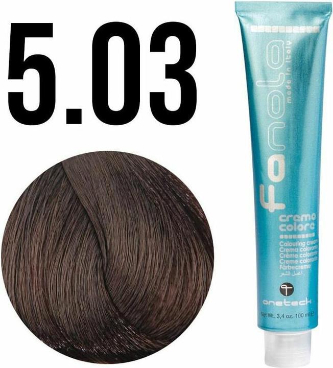 Actual product image Fanola 5*03 Castaño Claro Calido 100ml (5.03 Warm Light Brown)