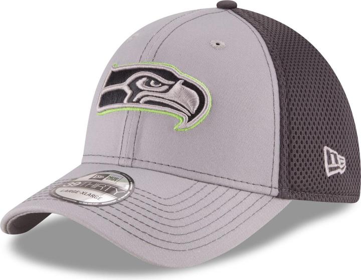Actual product image New Era 39Thirty Stretch Mesh Cap - Seattle Seahawks - S/M (S/M)