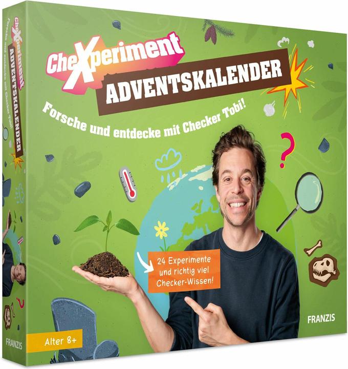 Franzis 67330 - CheXperiment Adventskalender Forsche und entdecke mit Checker Tobi!