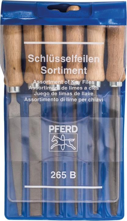 Image du produit Pferd Assortiment de limes à clés (Coupe 2, 100 mm)