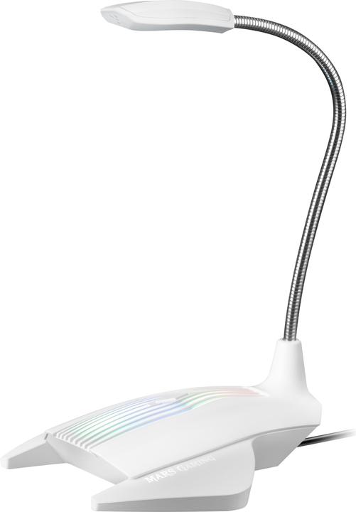 Actual product image Mars Gaming Microphone Sur Pied Mmic RGB (Blanc)