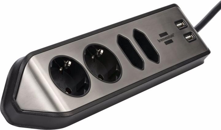 Actual product image Brennenstuhl Power strip (6x, USB-A, 2 m)