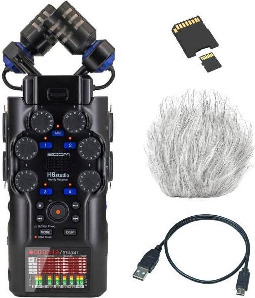Zoom Audio-Recorder H6 Studio mit Zubehör-Set (Handheld)