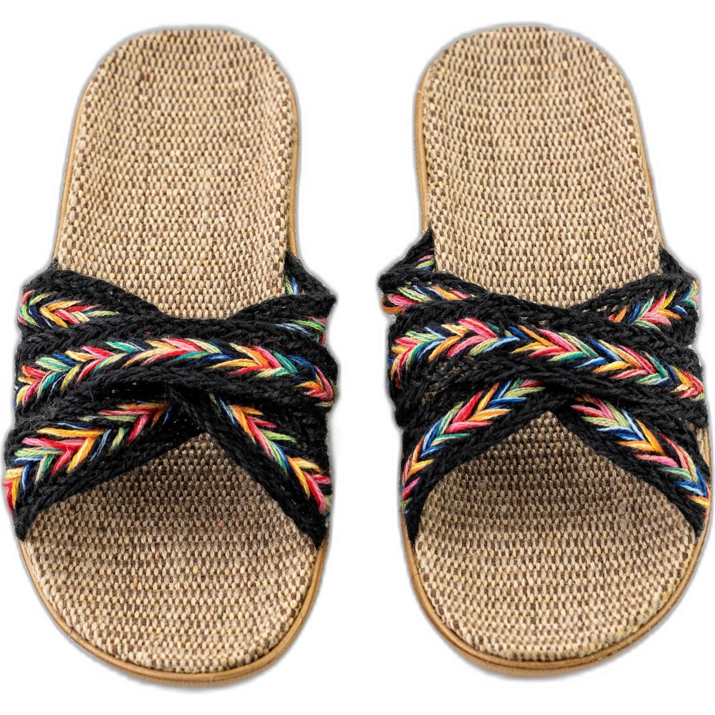 Thumbnail - Funky Steps, Damen, Hausschuhe, pantoletten für damen iris, Schwarz, (35)