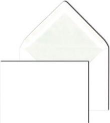 Image du produit Mailmedia Enveloppe, doublure en soie, DIN long, colle humide blanche, rabat pointu, 80 g, blanc mat, gris Sei (DL, 1 x)