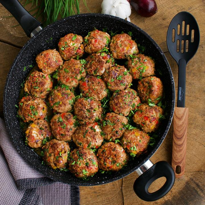 Actual product image Stoneline Frying pan 32 cm, cast aluminium non-stick coated pan, oven & induction suitable (Frying pan, Cast aluminium, 32 x 10 cm)