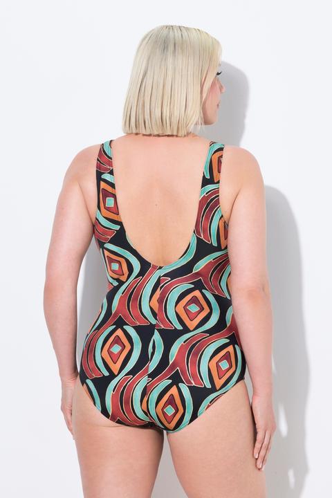 Immagine prodotto Ulla Popken Costume da bagno con stampa grafica, coppe morbide e materiale riciclato (44)