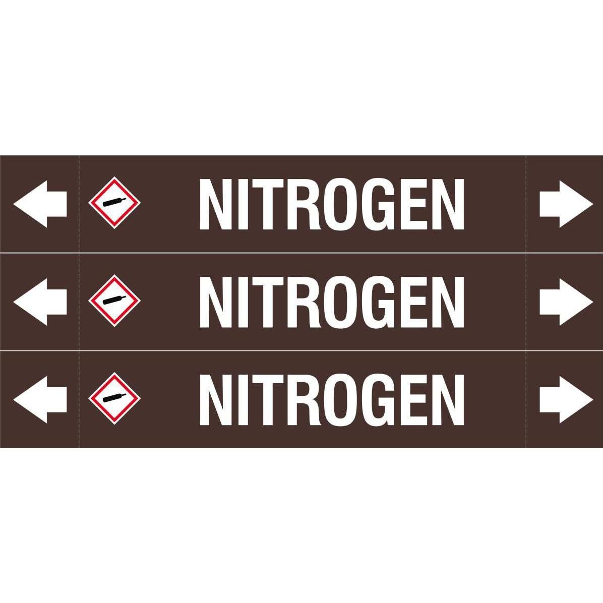 Brady ASME - Rohrmarkierer - Nitrogen (ASMEPM-37X230MM-NITROGEN)