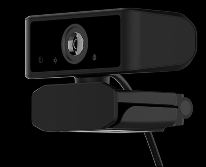 Actual product image Deltaco OFFICE 2K Webcam, 3.6MP CMOS, built-in mic - Black (3.60 Mpx)