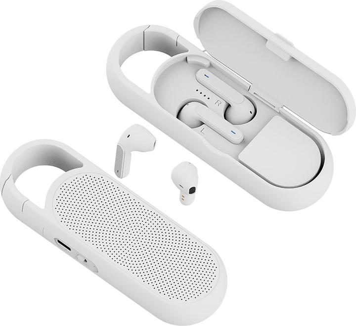 Produktbild 4smarts In-Ear-Kopfhörer Eara Twin Weiss (ANC, 3 h, Kabellos)