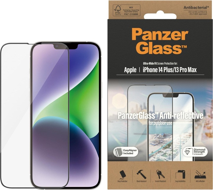 Produktbild PanzerGlass Ultra Wide Fit (1 Stück, Apple iPhone 13 Pro Max, Apple iPhone 14 Plus)