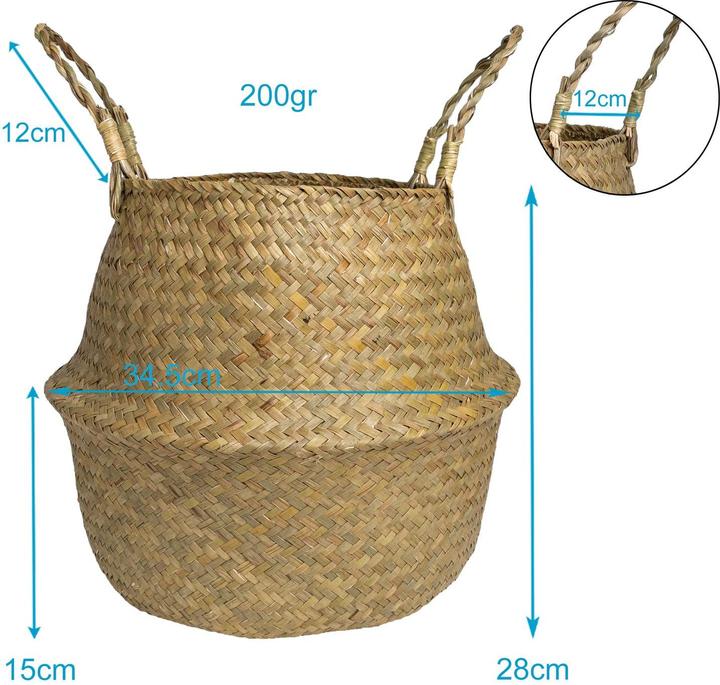 Produktbild Intirilife Aufbewahrungskorb (34.50 cm, 1x)