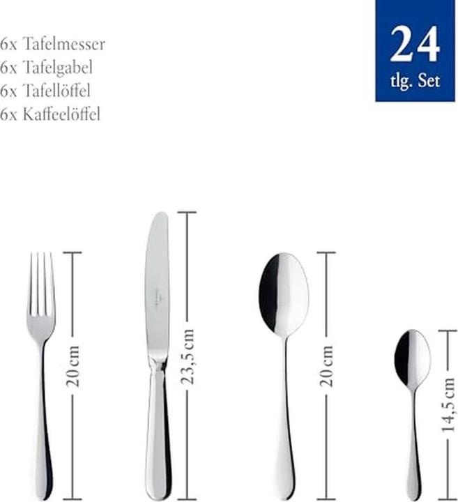 Produktbild Villeroy & Boch Oscar (24 Stück, Besteck Set)