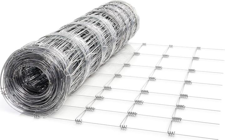 Produktbild Wiltec Wildzaun Weidezaun 50m lang 100/08/15 Drahtzaun Knotengeflecht Forstzaun