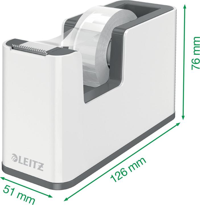 Produktbild Leitz Tischabroller WOW +1RL weiss/rot