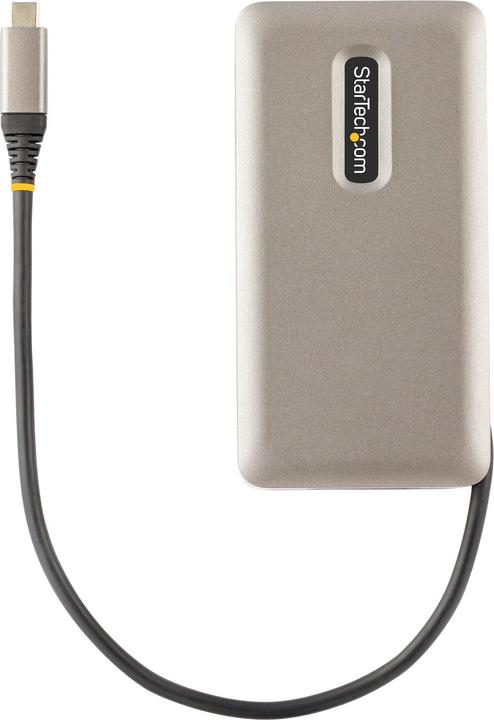 Produktbild StarTech com DKT31CH2CPD3, Cablato, USB 3.2 Gen 2 (3.1 Gen 2) Type-C, 100 W, 10,100,1000 Mbit/s, Gri (USB-A, 2 Ports)