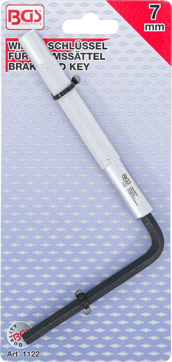 Produktbild BGS Winkelschlüssel für Bremssättel | Innensechskant 7 mm (Hinterradbremse, Bremssattel)