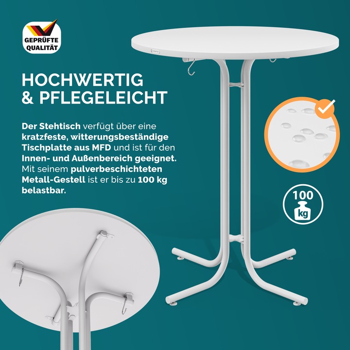 Actual product image Casaria Bar table (80 x 110 cm)