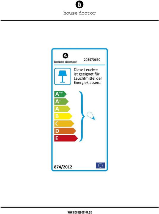 Energie-Label House Doctor Daia (E27)