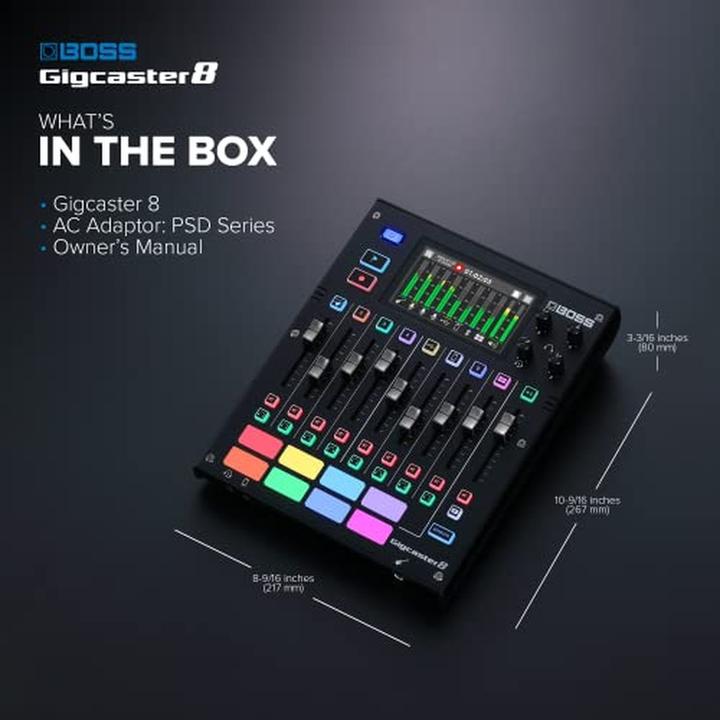 Actual product image BOSS (Electronics) GCS- 8 Gigcaster 8 Audio Streaming Mixer (Studio- and Livemixer)