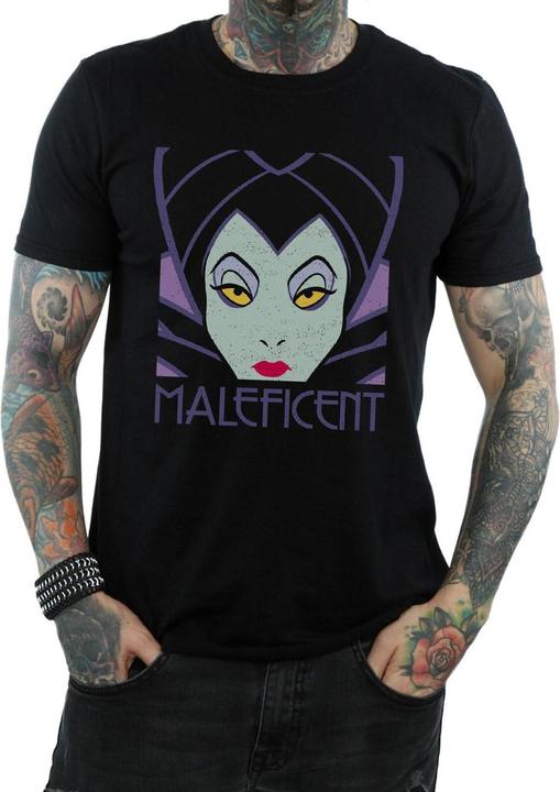 Actual product image Disney Mens Maleficent Cropped Head T-Shirt (XXL)