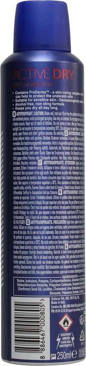 Produktbild Vaseline Men Active Dry 48h - Antiperspirant 250ml (Spray, 250 ml)