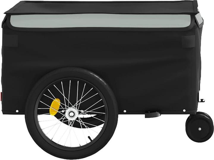 Produktbild VidaXL Fahrradanhänger Schwarz und Grau 30 kg Eisen