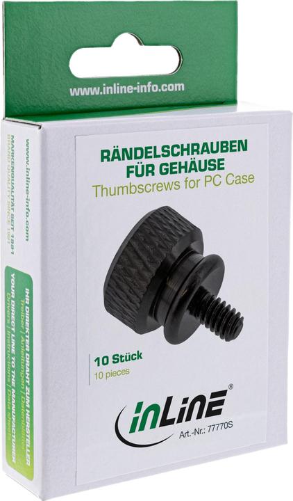 Actual product image Aquatuning Thumbscrews housing black bigpack (10 pieces)