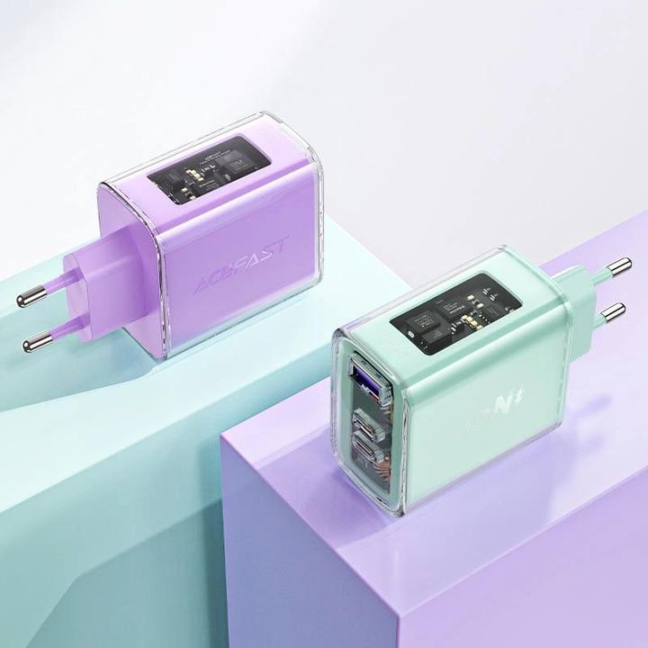Actual product image Acefast Exploration series (65 W, 3 ports)
