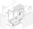 Actual product image Hyte X50 Mid Tower Case Snow White