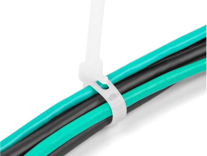 Image du produit Delock Colliers de serrage réutilisables L 150 x l 7,2 mm 100 pièces blanc (Serre-câbles en plastique, 150 mm, 100 pcs)