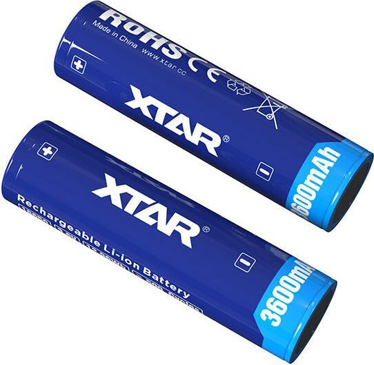 Actual product image Xtar 18650 battery with protective cover (1 pcs., 18650, 3600 mAh)