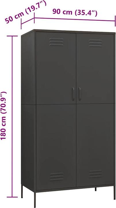 Produktbild vidaXL Kleiderschrank (90 x 50 x 180 cm)