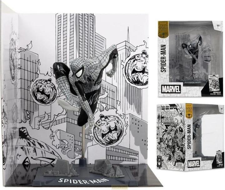 Produktbild McFarlane Marvel Collection PVC Statue 1/10 Spider-Man (Spider-Man #6)(Line Art)(Gold Label) 10 cm