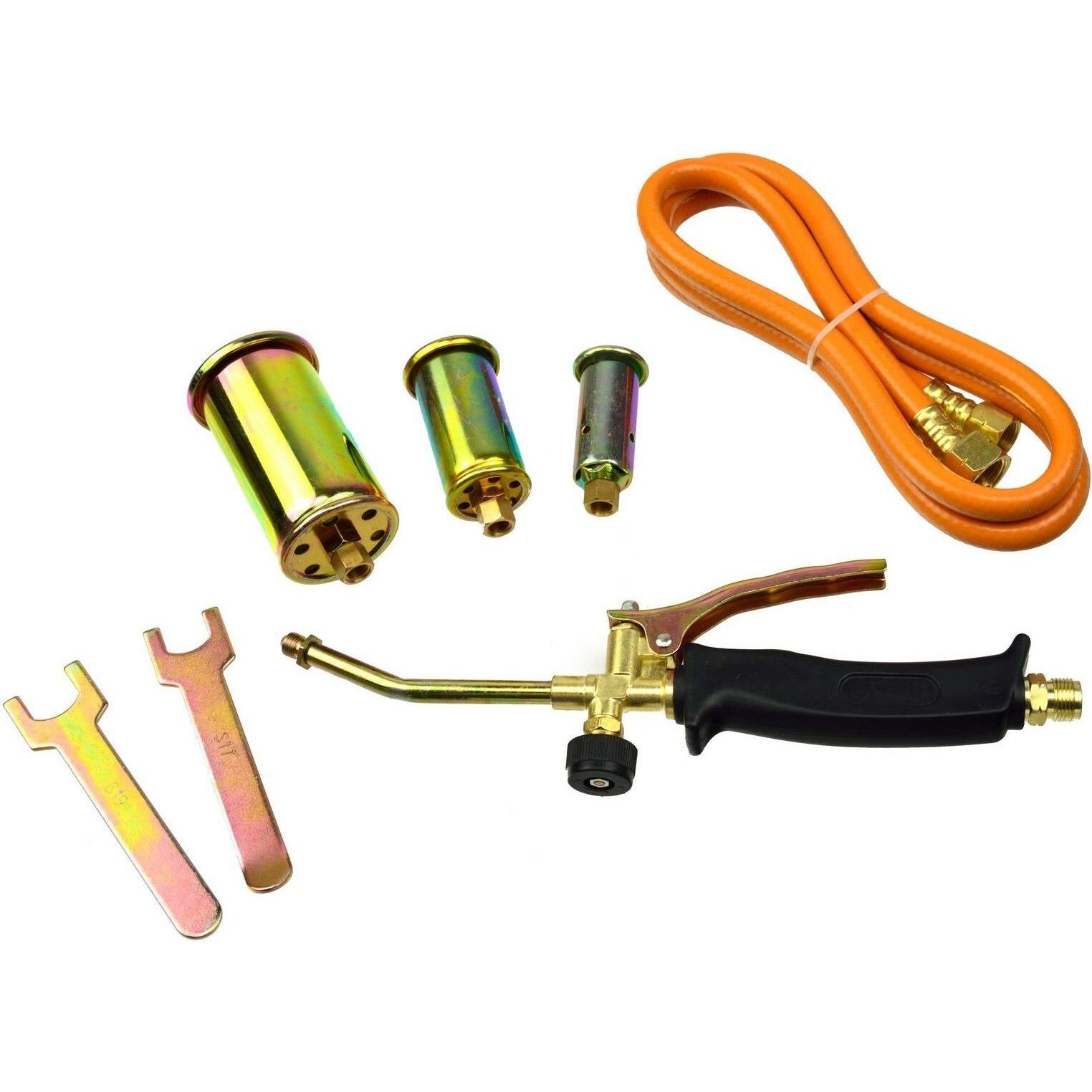 GEKO, Lötgerät, G20001 Heizung Taschenlampe 20 kW Drei Kopf Gummi Schlauch, mehrfarbig