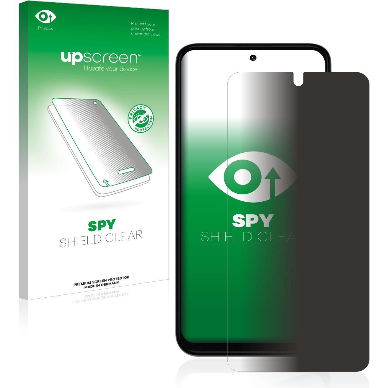 upscreen Spy Shield Blickschutzfolie (1 Stück, Motorola Moto G31), Smartphone Schutzfolie, Blau