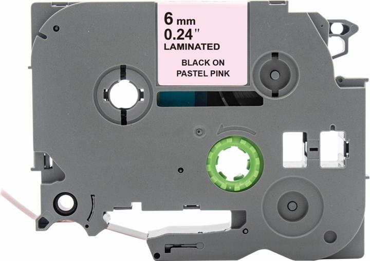 Produktbild Hermex Alternatives Etikettenband zu Brother TZe-MQE11 Beschriftungsband (0.60 cm, Rosa, Schwarz)