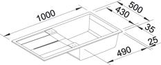 Produktbild Blanco Metra XL 6 S (Aufsatzspülbecken, 50 cm, 100 cm)