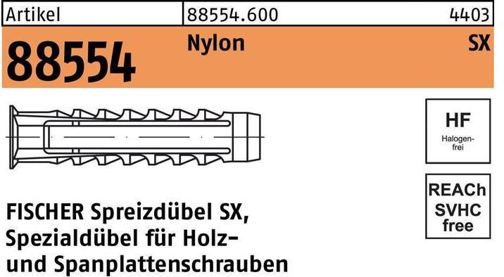 Produktbild Fischer SB Nylondübel Duopower mit Schraube (200 Stk.)