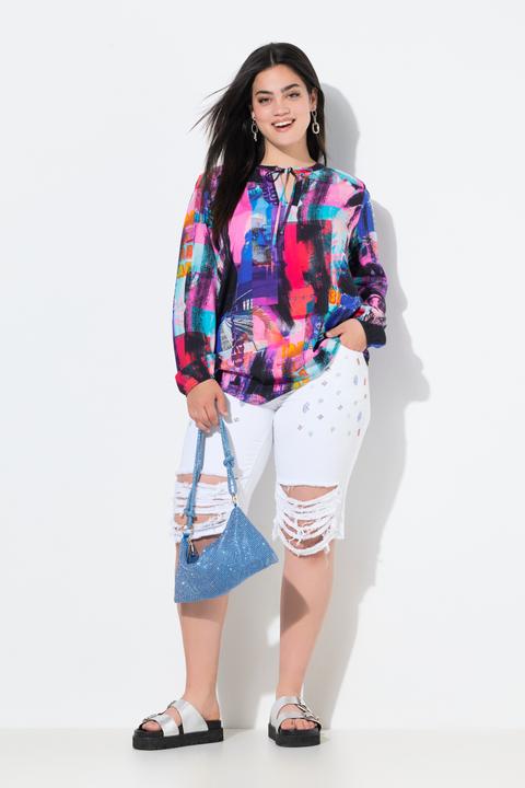 Produktbild Angel of Style Jeans-Bermuda Berry, gerade Passform, Glitzersteinchen (54)
