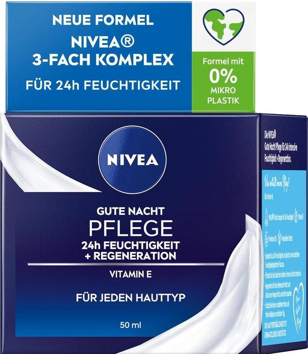 Actual product image NIVEA Good Night Care 24h Moisture + Regeneration (50 ml, 24h cream)