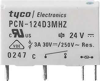 TE Connectivity Print-Leistungsrelais PCN 1 Schliesser 3A DC 24V 4.8kOhm