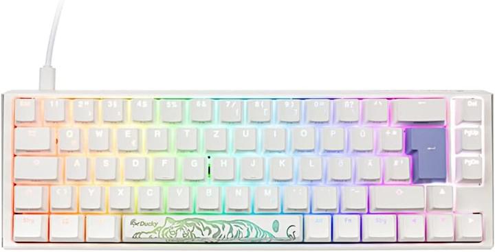 Produktbild Ducky One 3 Classic Pure White SF Gaming Tastatur, RGB LED - MX-Red (DE, Kabelgebunden)