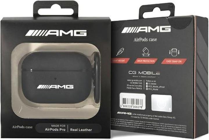 Image du produit Mercedes AMG AMAPSLWK Coque AirPods Pro czarny/black Leather (Sac pour écouteurs)