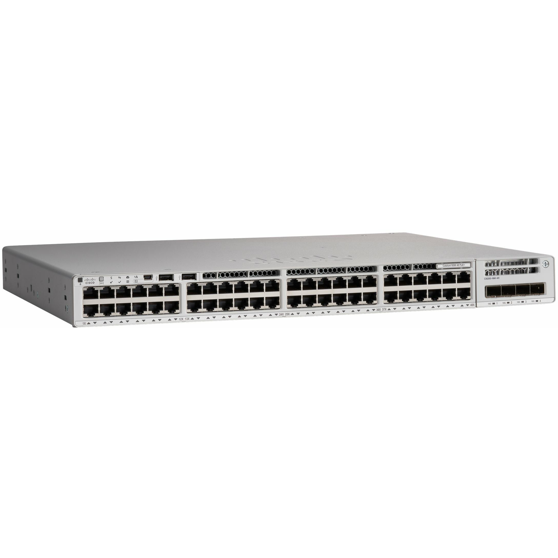 Thumbnail - Cisco CATALYST 9200 48-PORT (48 Ports), Netzwerk Switch, Grau